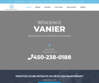 Viuresidences.ca(Résidence Vanier) Screenshot