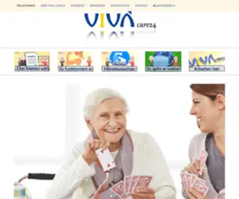 Viva-Care24.de(Verhinderungspflege, Betreuungs) Screenshot