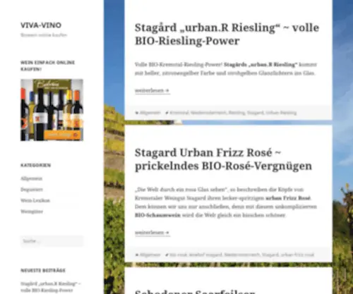 Viva-Vino.de(Biowein online kaufen) Screenshot