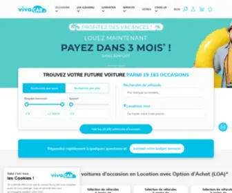 Vivacar.fr(Trouvez votre voiture parmi plus de 25 000 occasions garanties) Screenshot