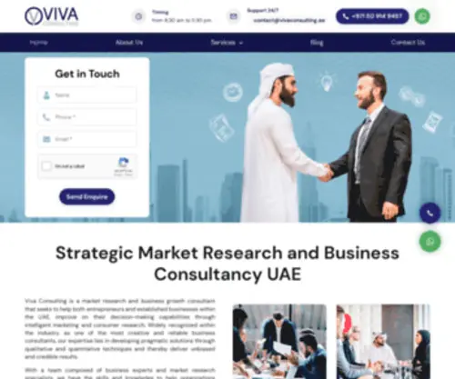 Vivaconsulting.ae(Market Research Dubai) Screenshot