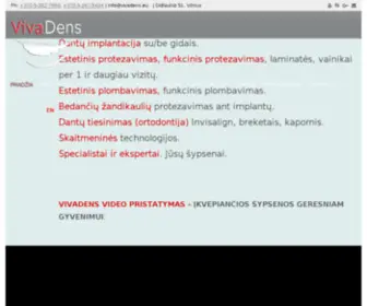Vivadens.lt(Estetinės odontologijos centras) Screenshot