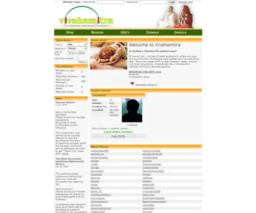 Vivahamitra.net(Vivahamitra) Screenshot