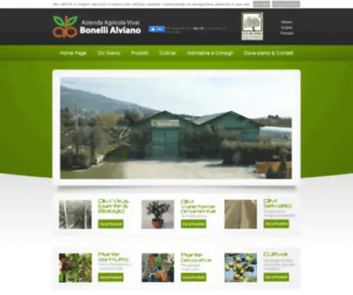 Vivaialvianobonelli.it(Vivai Alviano Bonelli Azienda Agricola) Screenshot