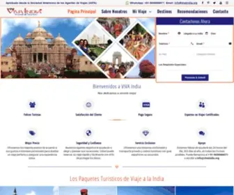 Vivaindia.com(Agencia de viajes para la India) Screenshot