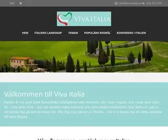 Vivaitalia.se(För dig som njuter av Italien) Screenshot