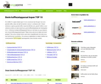 Vivakoffie.nl(Beste koffiezetapparaat kopen TOP 10) Screenshot