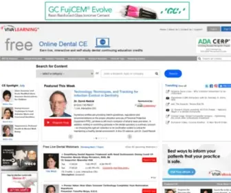 Vivalearning.com(Dental Webinars) Screenshot