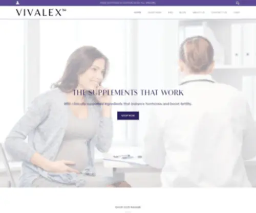 Vivalex.com.au(Vivalex new product Reproductive Blend) Screenshot