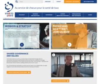 Vivalto-Sante.com(3ème Groupe de cliniques et hôpitaux privés en France) Screenshot