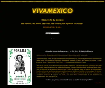 Vivamexico.info(Découverte du Mexique et de Mexico par Erwan Corre) Screenshot