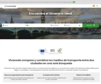 Vivanoda.es(Encuentra el mejor medio de viajar y gana tiempo) Screenshot