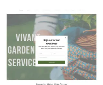 Vivantgardens.com(Vivant Gardening Services) Screenshot