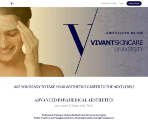 Vivantuniversity.com(Advanced Paramedical Aesthetics by James E) Screenshot