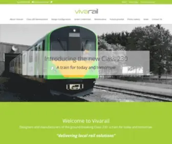 Vivarail.co.uk(Vivarail delivering local rail solutions) Screenshot