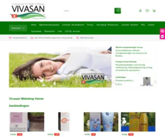 Vivasan.nl(Vivasan Webshop Mooi) Screenshot