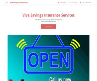 Vivasavings.net(Viva Savings Insurance Svcs) Screenshot