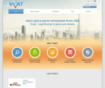 Vivat-Uae.com(Auto parts from Emirates (UAE) wholesale without intermediaries) Screenshot