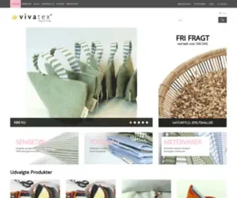 Vivatex.dk(Økologiske og miljøvenlige tekstiler) Screenshot