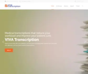 Vivatranscription.com(Fast & Accurate Medical Transcription) Screenshot