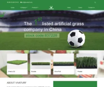 Vivaturf.com(Leading solution provider of artificial yarn and turf) Screenshot