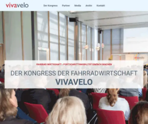 Vivavelo.org(Der Kongress der deutschen Fahrradwirtschaft) Screenshot