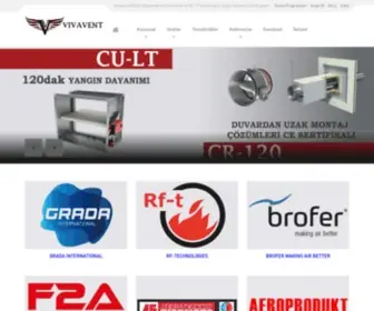 Vivavent.com.tr(Vivavent Havalandırma Sistemleri ve RF) Screenshot