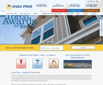 Vivaxpros.com(Colorado's Best House Painting Company) Screenshot