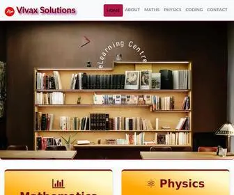Vivaxsolutions.com(A complete learning zone for maths) Screenshot