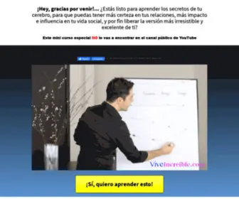 Viveincreible.com(Vive Increible) Screenshot