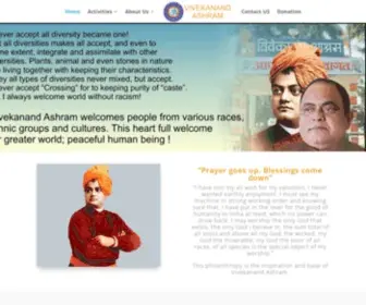 Vivekanandashram.com(The great world monk Swami vivekanand) Screenshot