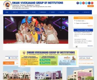 Vivekanandgroup.com(Top Engineering College in Indore) Screenshot