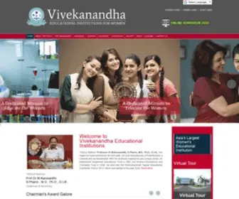 Vivekanandha.ac.in(Vivekanandha Educational Institutions) Screenshot