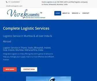 Viveklogestic.com(Vivek Logistics) Screenshot