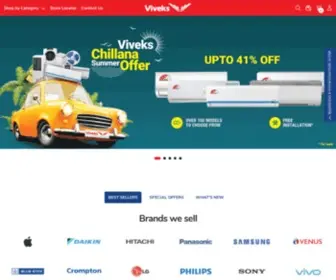Viveks.com(Your Online Electronics & Home Appliances store) Screenshot