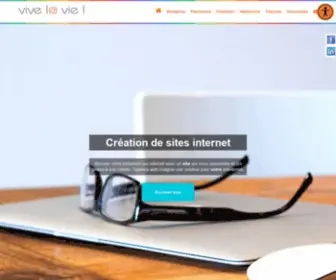 Vivelavie.fr(Création de sites internet à Lille depuis 1998. L'agence web VIVE la VIE propose) Screenshot