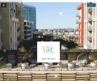 Viveonthepark.com(Vive on the Park) Screenshot