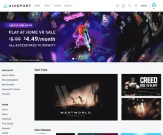 Viveport.com(VR Games) Screenshot