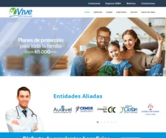 Viveproteccion.com(Vive Protección) Screenshot