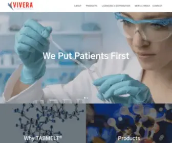 Viverapharmaceuticals.com(Vivera Pharmaceuticals) Screenshot