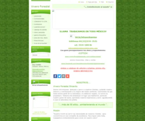 Viveroforestalencanto.com(Vivero Forestal Encanto) Screenshot