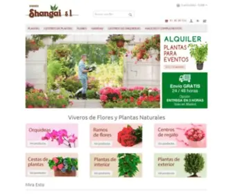 Viverosshangai.es(Viveros Shangai Madrid compra Plantas y flores de interior y exterior) Screenshot