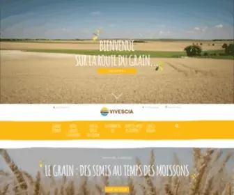 Vivescia.com(Groupe coopératif agricole et agroalimentaire français spécialiste des céréales) Screenshot