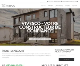 Vivesco.ca(Développeur immobilier) Screenshot