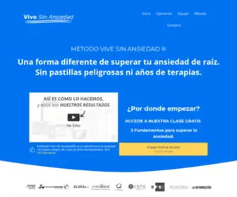 Vivesinansiedad.com.es(Web Oficial de Vive Sin Ansiedad®) Screenshot