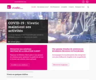 Vivetic.com(Relation client et externalisation de processus métier (BPO)) Screenshot