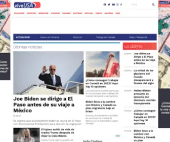 Viveusa.mx(Noticias e información sobre trámites de visa americana) Screenshot