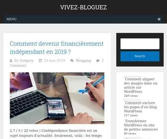 Vivez-Bloguez.com(Créez votre blog et gagnez de l'argent sur Internet) Screenshot