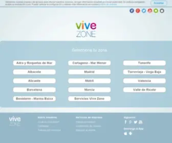 Vivezone.com(Toda la información sobre tu ciudad en una sola web. Tendrás en tu mano la mejor guía) Screenshot