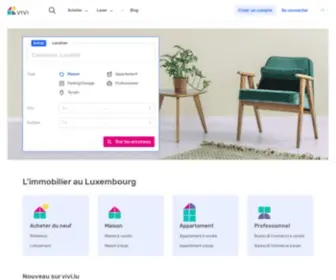 Vivi.lu(Annonces immobilières au Luxembourg) Screenshot